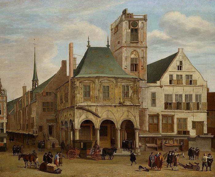 Jacob van der Ulft The old town hall China oil painting art